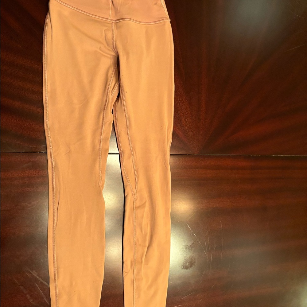 Lululemon Athletica Beige High-Waisted Leggings